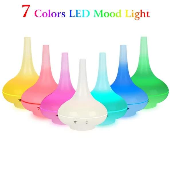 Ultrasonic Cool Mist Humidifier 200ml Aroma Essential Oil Diffuser With Colorful Lights Waterless Auto Off For Office - view 3