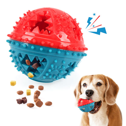Dog Chew Toys Grinding Teeth Sound Ball Toys Leaking Food Balls Anti Bite Interactive Training Cleaning Teeth Toys Pet - view 8