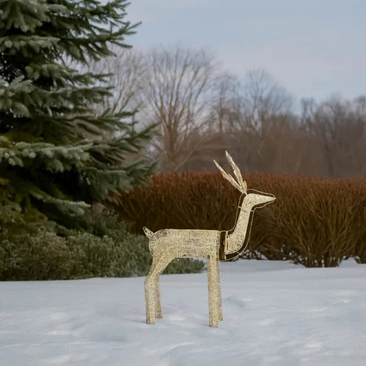 3.6FT Motorized Reindeer With Shaking Head, Outdoor Christmas Decorations With Motor & 120 Warm White LED Lights - view 2