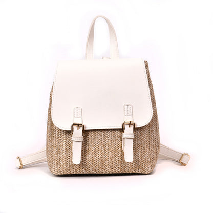 Straw Backpack Female Travel Backpack - view 9