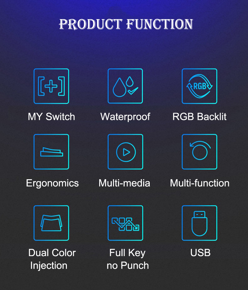 Wolftu G900 mechanical keyboard - view 5