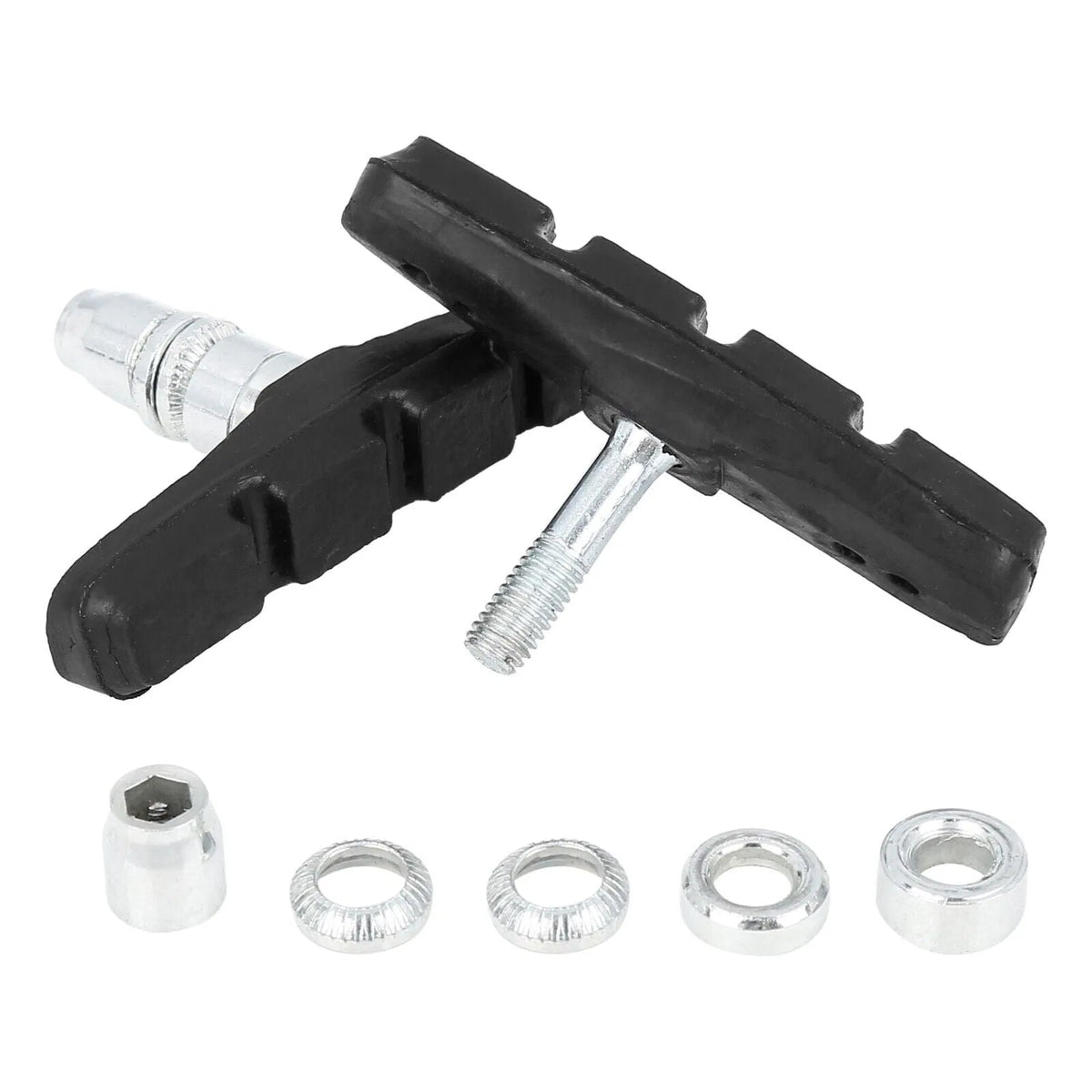 5 Pairs High Grade Cycling Bicycle Bike V Brake Pads 70mm Shoes Pads Black - view 7