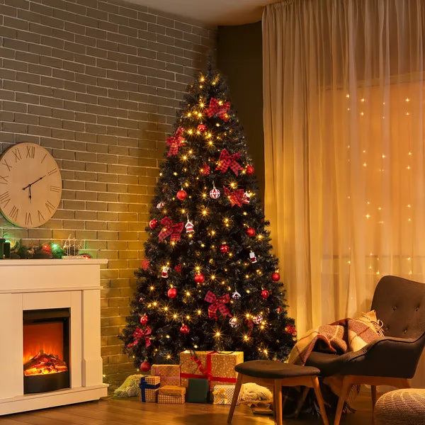 7.5 FT Artificial Christmas Tree With DIY 350 Warm White LED Lights - view 4