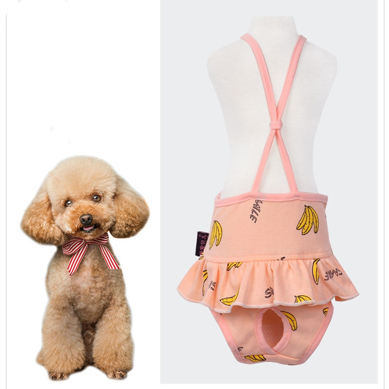 Pet Teddy Little Bitch Dog Harness Physiological Pants - view 7