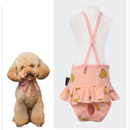 Pet Teddy Little Bitch Dog Harness Physiological Pants - view 7