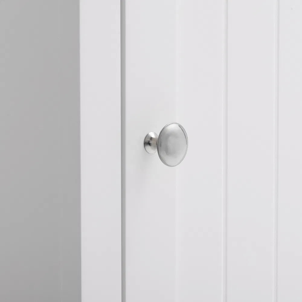 One Door & Three Layers Bathroom Cabinet White - view 5