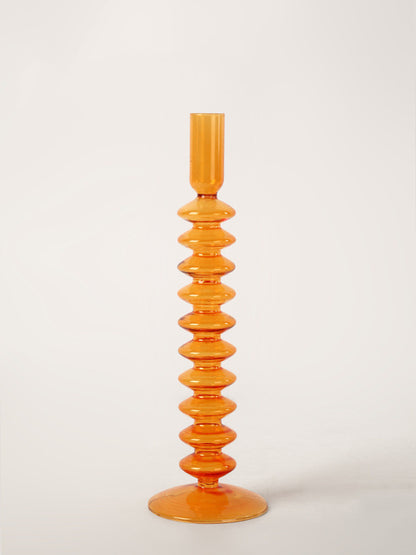Nordic Home Colored Retro Glass Candle Holders - view 6