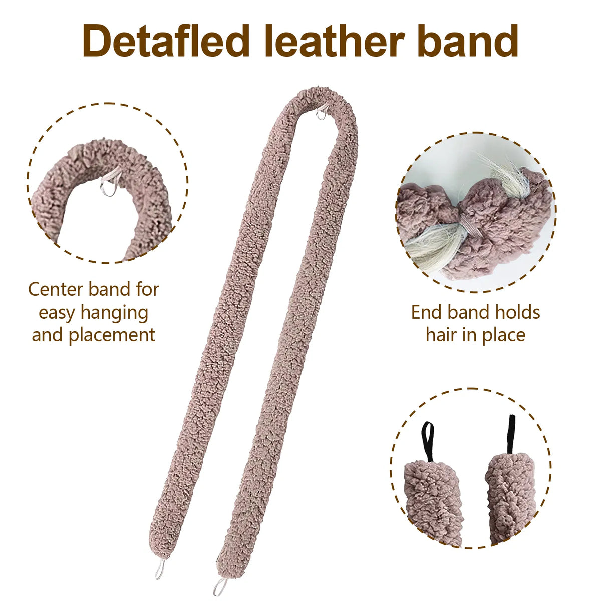 Satin Heatless Hair Curler, Lazy Natural Soft Wave DIY Heatless Curls For Sleep In Overnight, For All Hair Types - view 7