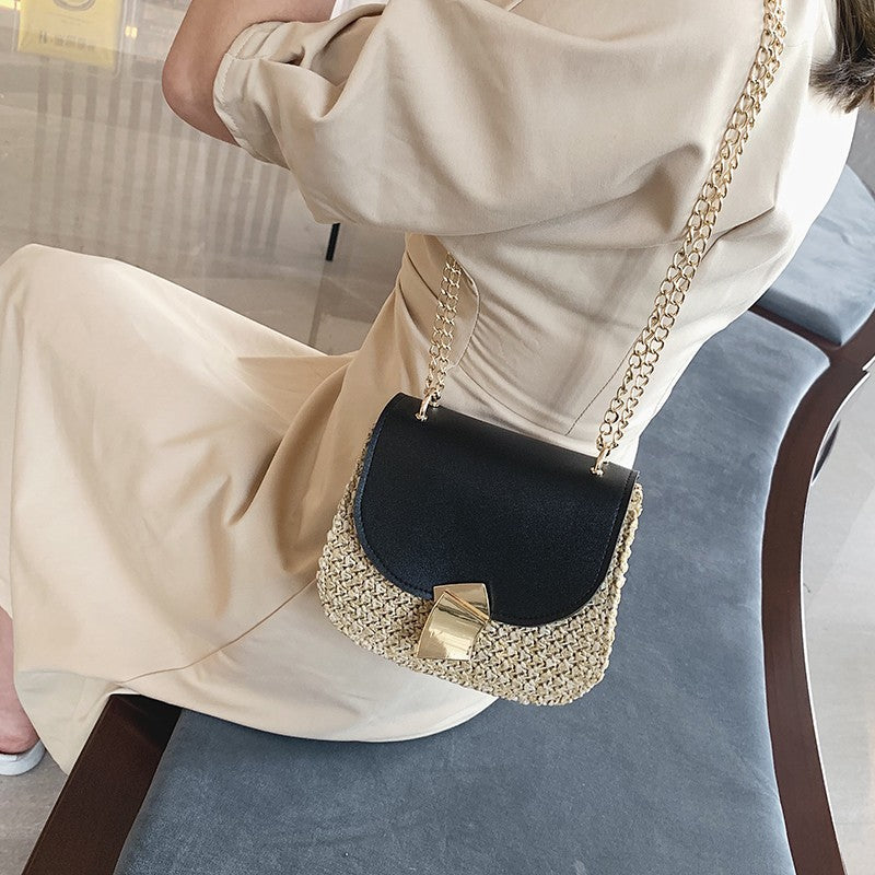 Straw Crossbody Bag - view 4