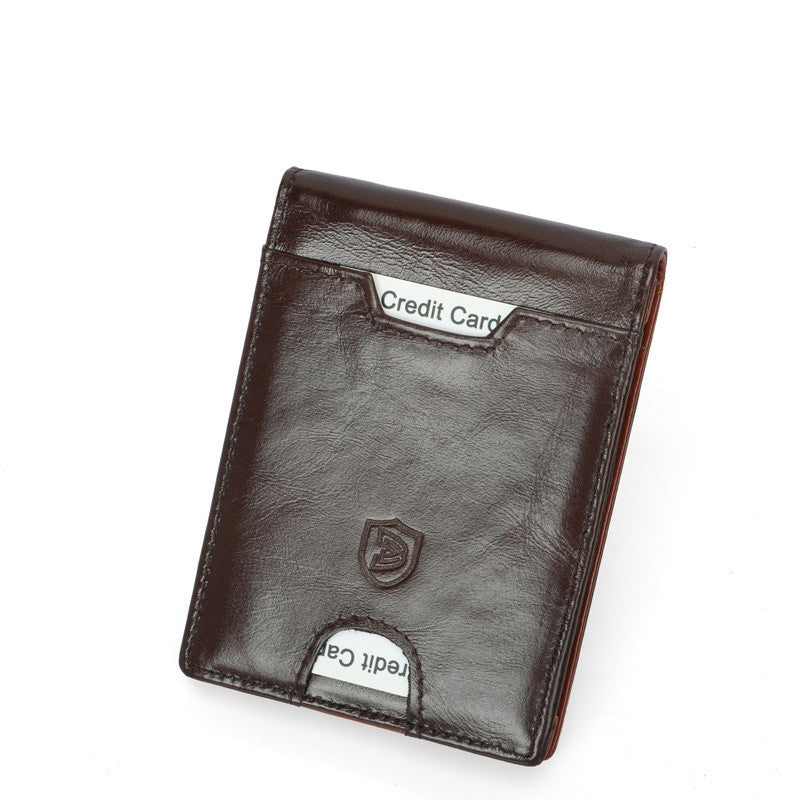 RFID Men's First Layer Leather Wallet - view 3