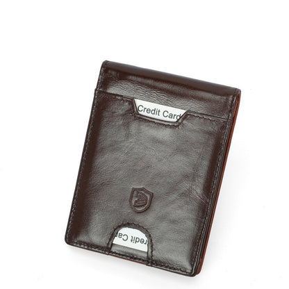 RFID Men's First Layer Leather Wallet - view 3