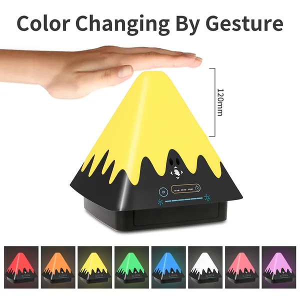 Touch Control Night Light 8-Color Change 6 Level Dimmable Light Brightness Table Lamp Portable Timer Lamp - view 4