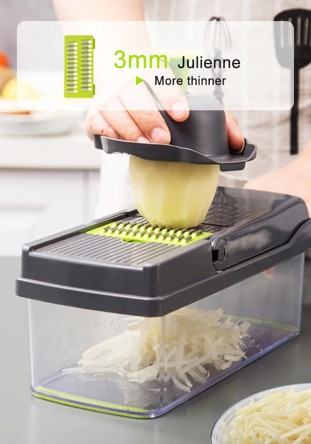 15-In-1 Vegetable Fruit Chopper Cutter Food Onion Veggie Dicer Slicer Kitchen - view 6