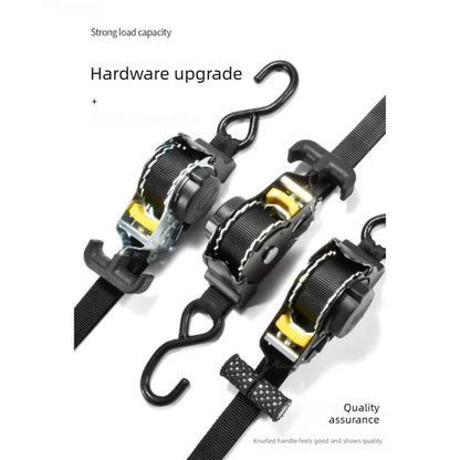 2Pcs Robust Cargo Strap Featuring Automatic Retraction, Requiring No Assembly - view 3