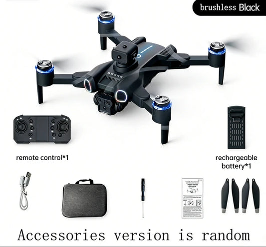 2026 New GB815 Black Brushless Drone, Single Battery, Foldable RC Quadcopter With LED Navigation Lights