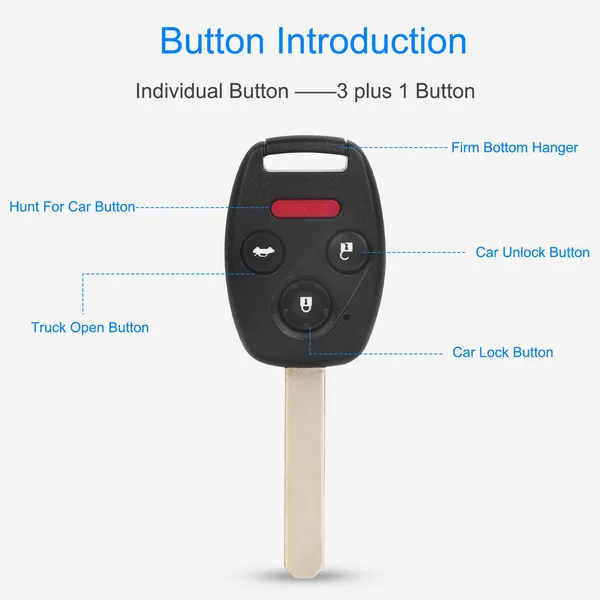 Fit For Accord 2003-2007 Remote Keyless Entry Shell Button Car - view 4