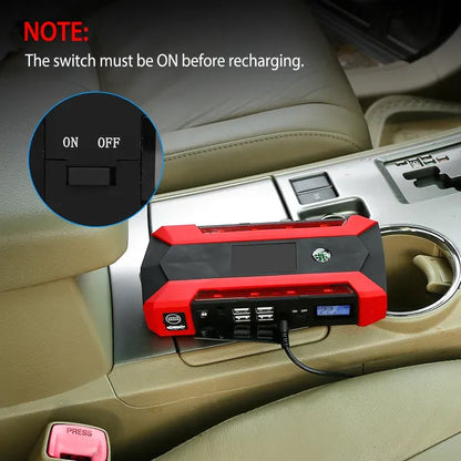 Car Jump Starter Booster 1000A Peak 20000mAh 12V Battery Charger (Up To 6.0L Gas Or 3.0L Diesel Engine) - view 4