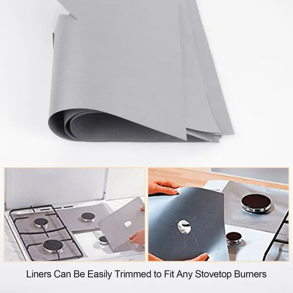 4-Pack Reusable Nonstick Stovetop Burner Protector Liner - view 2