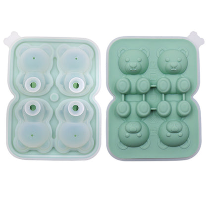 Bear Ice Cube Molded Silicone Ice Tray - view 6