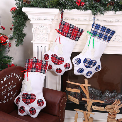 Dog paw Christmas stocking - view 2