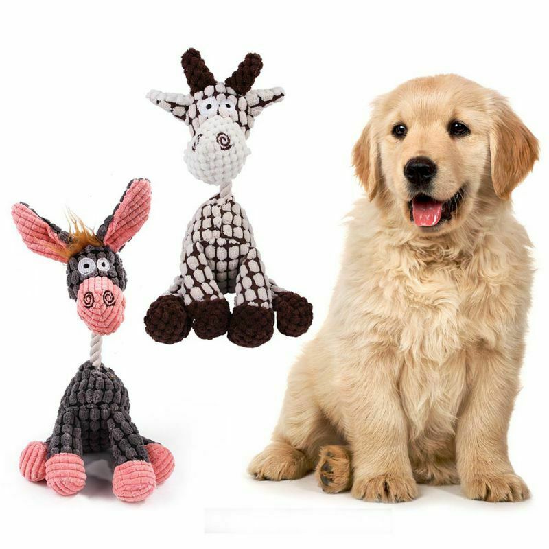 Dog Toy Play Funny Pet Puppy Chew Squeaker Squeaky Plush Sound Toys Clean Teeth - view 2