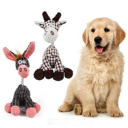 Dog Toy Play Funny Pet Puppy Chew Squeaker Squeaky Plush Sound Toys Clean Teeth - view 2