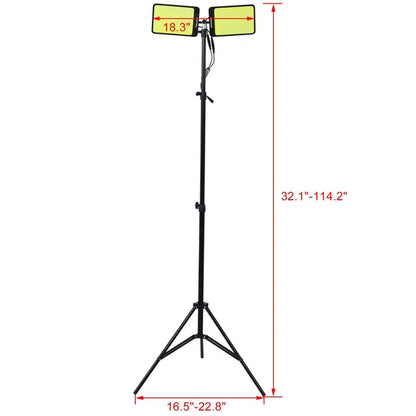 LED Work Light With Stand, 11200 Lumen Dual-Head Tripod Lights Construction - view 2