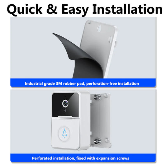 Wireless Security Smart WiFi Doorbell Intercom Video Camera Door Ring Bell Chime - view 2
