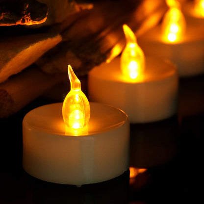 Electronic Candles Flickering LED Tea Light Battery Operate Bedside Night Lamp Flameless Party Lighting Decor - view 3