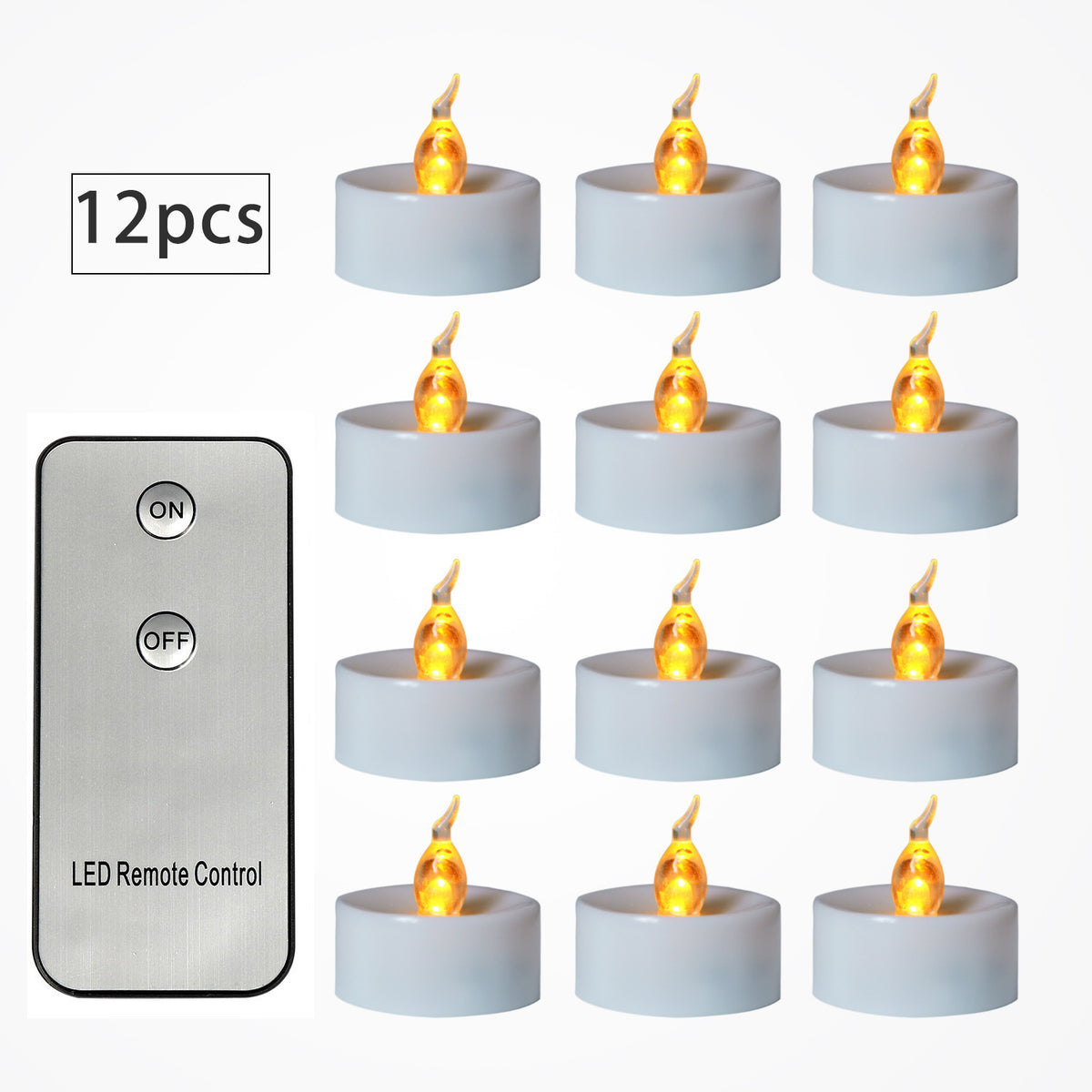 Electronic Candles Flickering LED Tea Light Battery Operate Bedside Night Lamp Flameless Party Lighting Decor - view 7