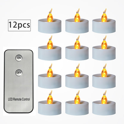 Electronic Candles Flickering LED Tea Light Battery Operate Bedside Night Lamp Flameless Party Lighting Decor - view 7