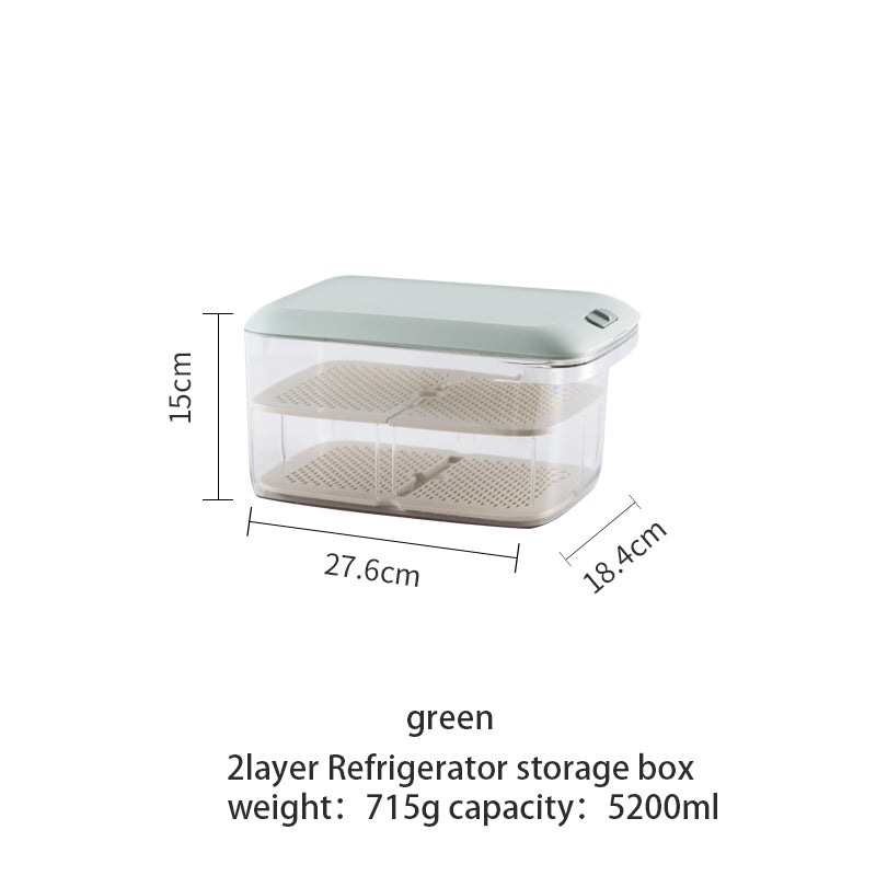 NEW PET Refrigerator Food Storage Containers With Lid Kitchen