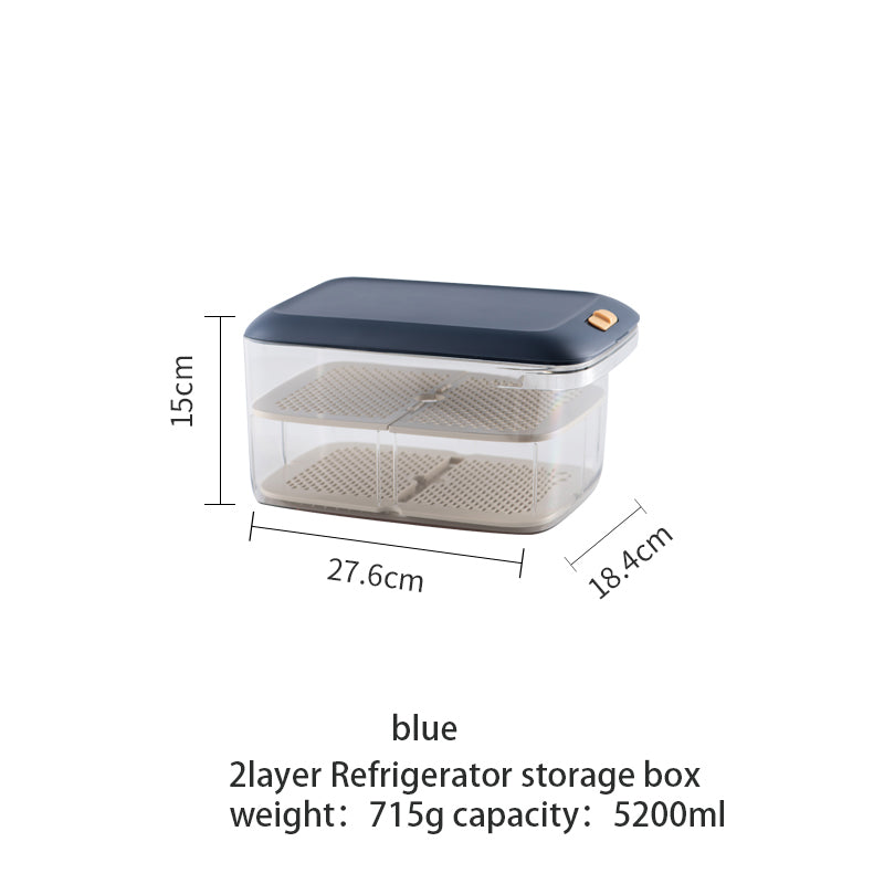 NEW PET Refrigerator Food Storage Containers With Lid Kitchen - view 4