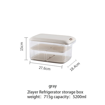 NEW PET Refrigerator Food Storage Containers With Lid Kitchen - view 6