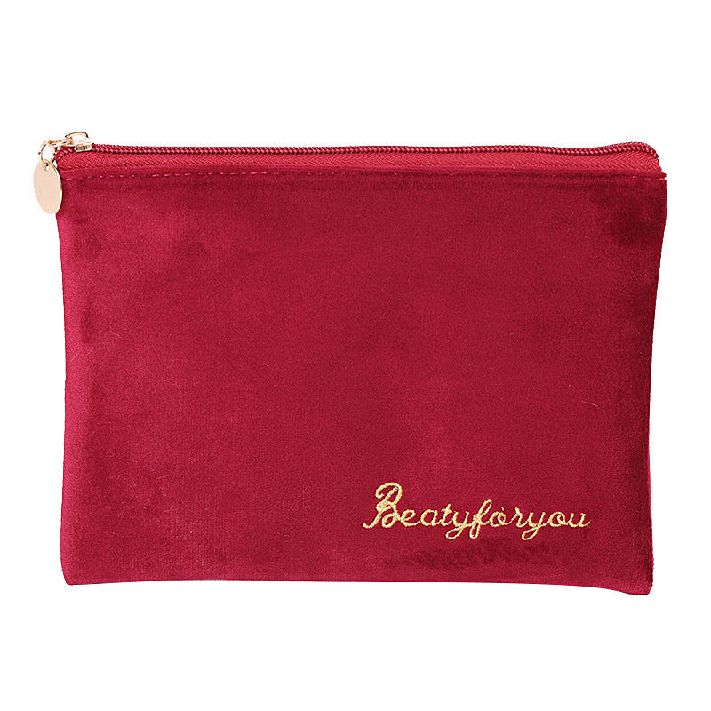 Velvet Cloth Cosmetic Bag Portable Cosmetic Storage Bag - view 5