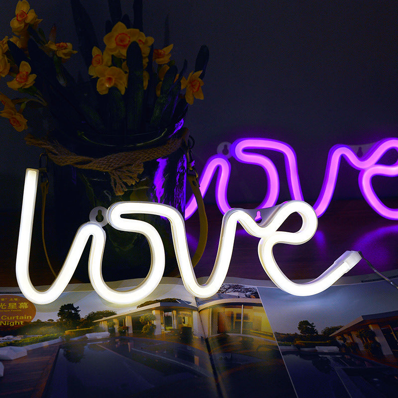 Led Neon Sign Light SMD2835 Indoor Night light Love Pink Blue Green Red Model Holiday Xmas Party Wedding Decorations - view 5