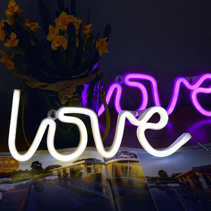 Led Neon Sign Light SMD2835 Indoor Night light Love Pink Blue Green Red Model Holiday Xmas Party Wedding Decorations - view 4