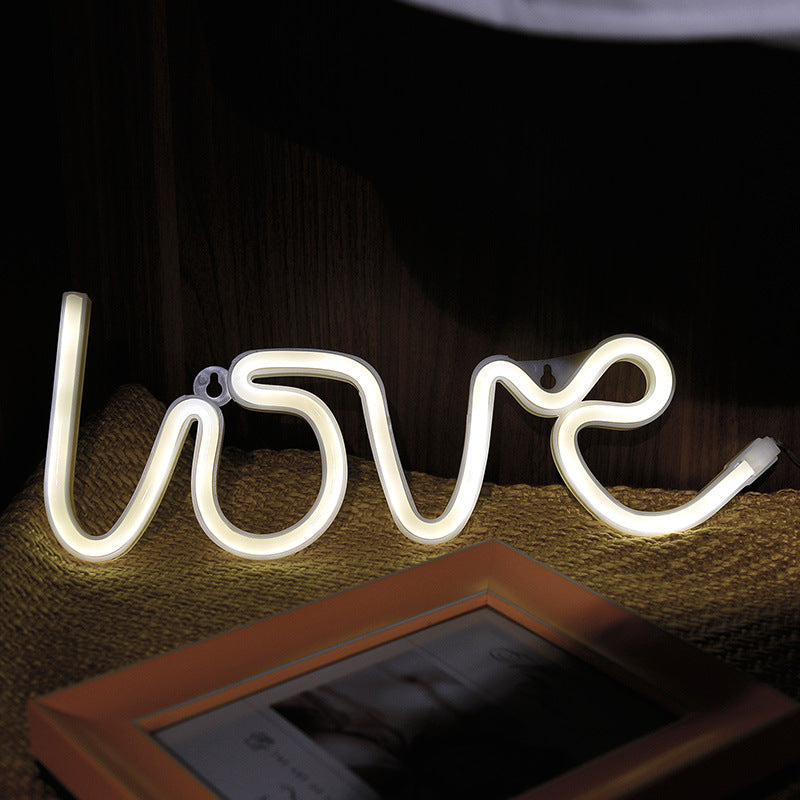 Led Neon Sign Light SMD2835 Indoor Night light Love Pink Blue Green Red Model Holiday Xmas Party Wedding Decorations