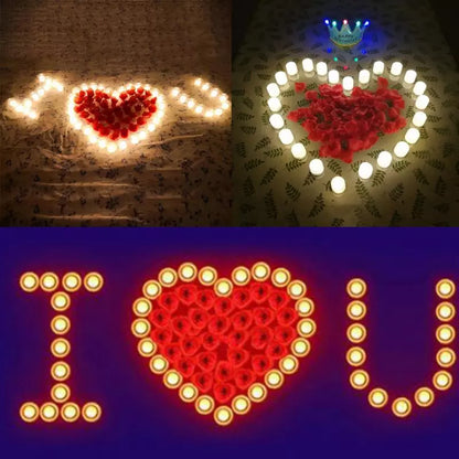 Electronic Candles Flickering LED Tea Light Battery Operate Bedside Night Lamp Flameless Party Lighting Decor - view 2