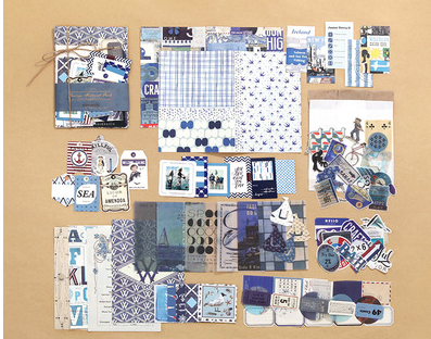 88 Vintage Planner Stickers, Background Paper - view 2