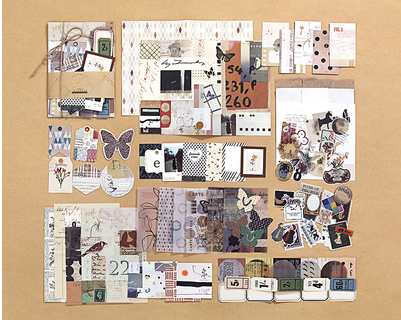 88 Vintage Planner Stickers, Background Paper - view 4