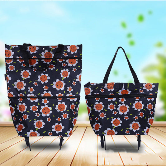 Foldable Tug Tote Bag Multifunctional Shopping Travel Tote Bag - view 2