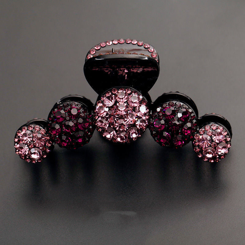 Large Luxury Rhinestone Grab Clip Hair Claw Clip Hair Accessories - view 3