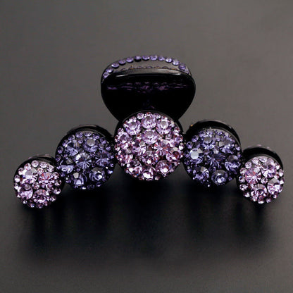 Large Luxury Rhinestone Grab Clip Hair Claw Clip Hair Accessories - view 5
