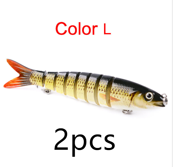 Pike Fishing Lures Artificial Multi Jointed Sections Hard Bait Trolling Pike Carp Fishing Tools - view 4