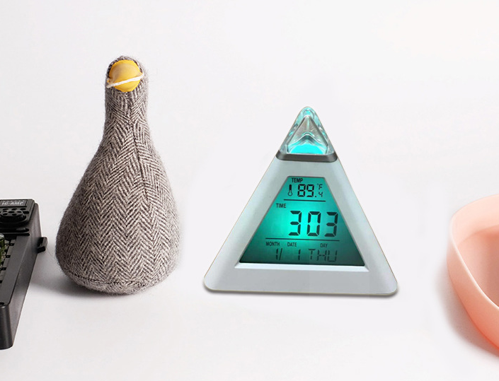 Pyramid Alarm Clock Student Creative Luminous Alarm Clock - view 5