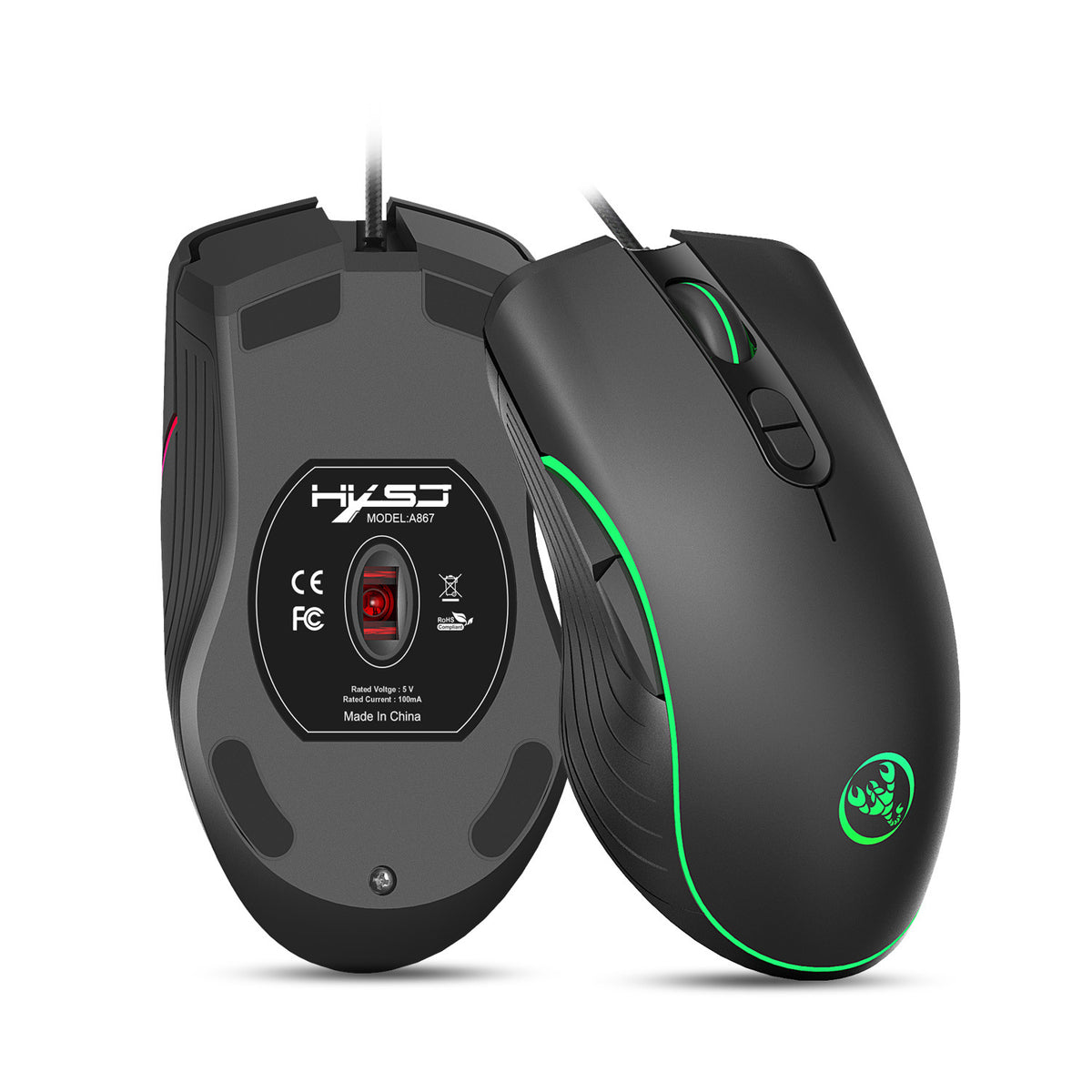 Glowing Gaming Mouse Gaming Wired Mouse - view 3