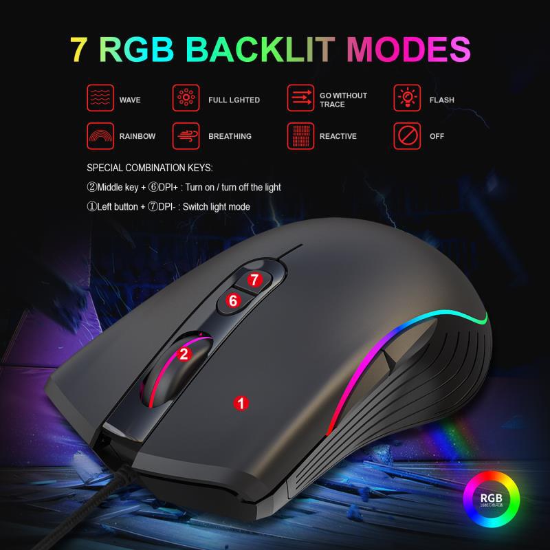 Glowing Gaming Mouse Gaming Wired Mouse - view 4