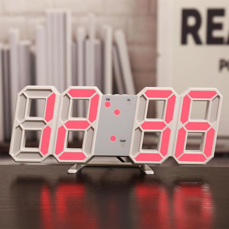 Three-dimensional Wall Clock, Silent Digital Alarm Clock, Three-dimensional Wall Clock For Living Room - view 5