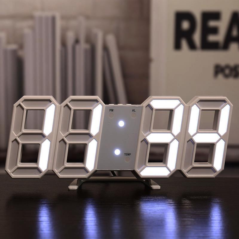 Three-dimensional Wall Clock, Silent Digital Alarm Clock, Three-dimensional Wall Clock For Living Room - view 2
